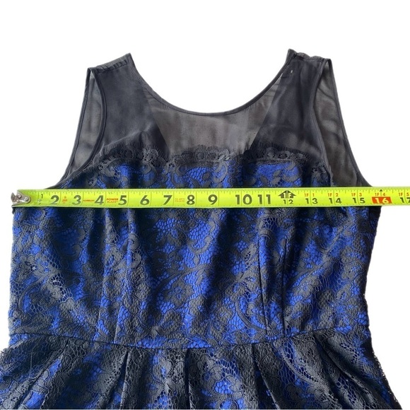 NWT Anthropologie Moulinette Soeurs Sapphire Blue Lace Cocktail Dress Women 6 - Picture 13 of 13